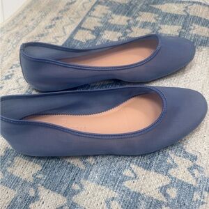 J crew mesh blue Ballet Flats